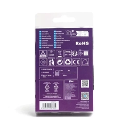 Lampki choinkowe płaskie 50LED na 3 baterie AA Ciepłe, 5m